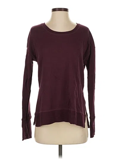Pre-owned Athletic Works Pullover Sweater In Burgundy