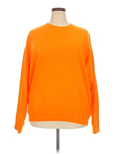 Pre-owned Athletic Works Pullover Sweater In Orange