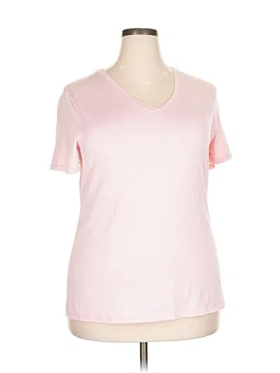 Pre-owned Athletic Works Short Sleeve T-shirt In Pink