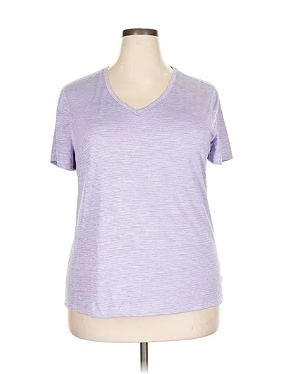 Pre-owned Athletic Works Short Sleeve T-shirt In Purple