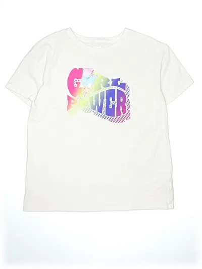 Pre-owned Athletic Works Kids' Short Sleeve T-shirt In White