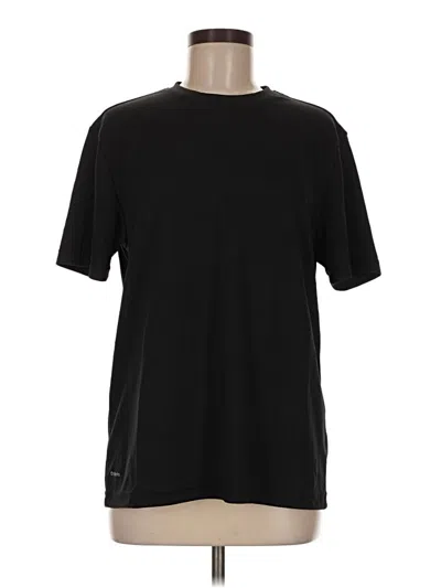 Pre-owned Athletic Works Short Sleeve Top Black Crew Neck Tops