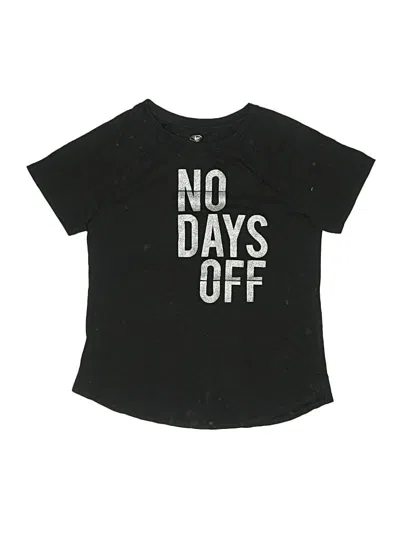 Pre-owned Athletic Works Kids' Short Sleeve T-shirt In Black