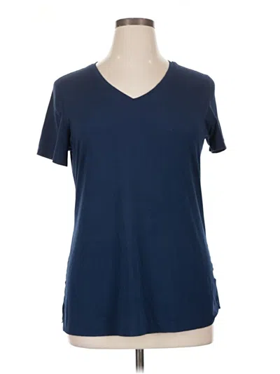 Pre-owned Athletic Works Short Sleeve T-shirt In Blue