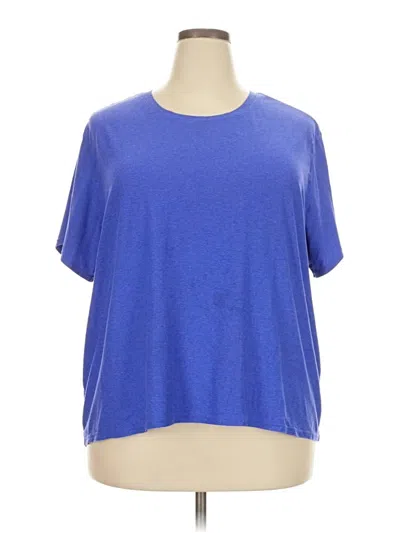 Pre-owned Athletic Works Short Sleeve T-shirt In Blue