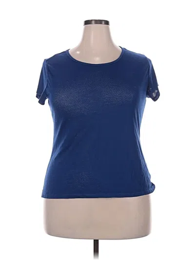 Pre-owned Athletic Works Short Sleeve T-shirt In Blue