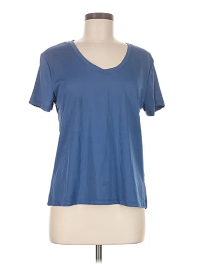 Pre-owned Athletic Works Short Sleeve T-shirt In Blue