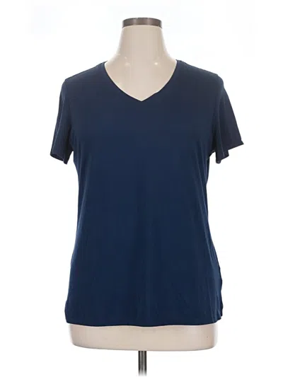Pre-owned Athletic Works Short Sleeve T-shirt In Blue