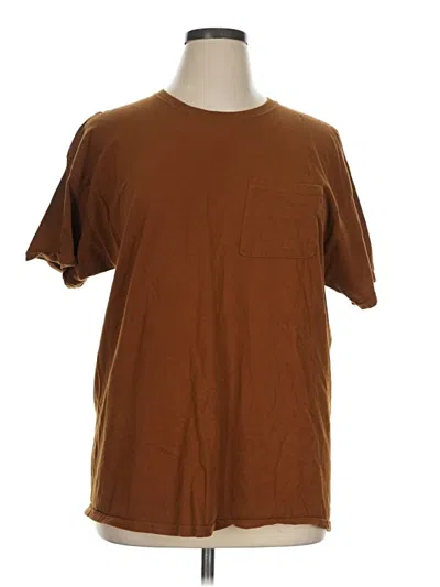 Pre-owned Athletic Works Short Sleeve T-shirt In Brown