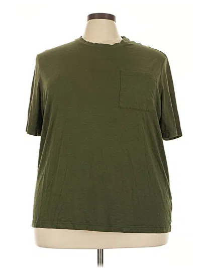 Pre-owned Athletic Works Short Sleeve T-shirt In Green