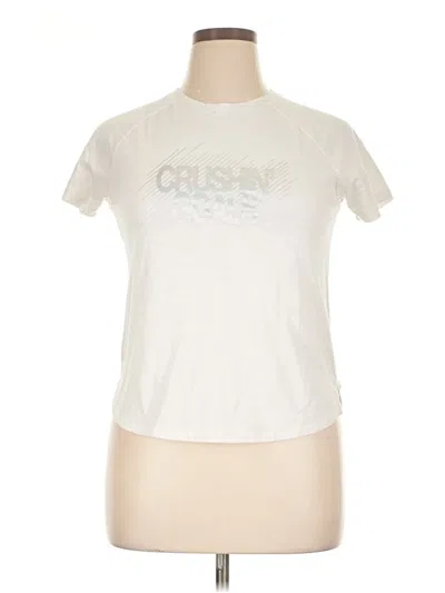 Pre-owned Athletic Works Short Sleeve T-shirt In Ivory