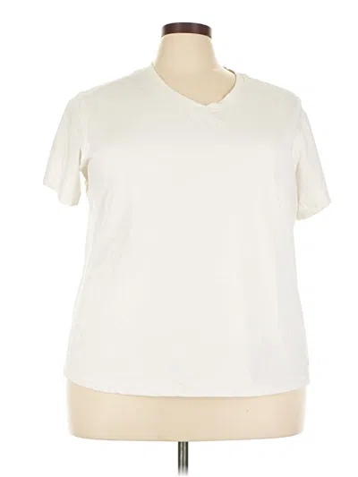 Pre-owned Athletic Works Short Sleeve T-shirt In Ivory
