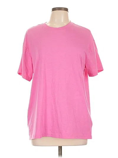 Pre-owned Athletic Works Short Sleeve T-shirt In Pink