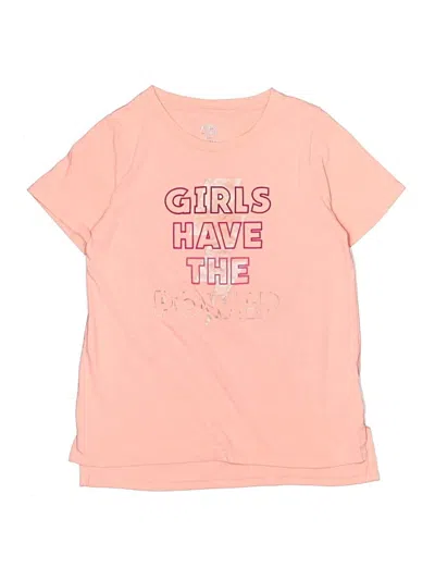 Pre-owned Athletic Works Kids' Short Sleeve T-shirt In Pink