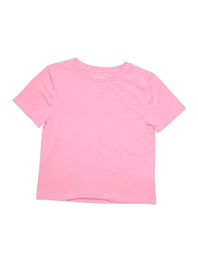 Pre-owned Athletic Works Kids' Short Sleeve T-shirt In Pink