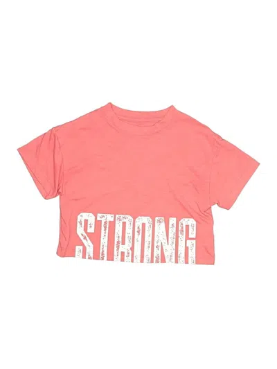 Pre-owned Athletic Works Kids' Short Sleeve T-shirt In Pink