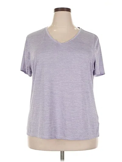 Pre-owned Athletic Works Short Sleeve T-shirt In Purple