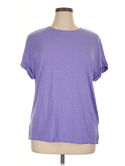 Pre-owned Athletic Works Short Sleeve T-shirt In Purple
