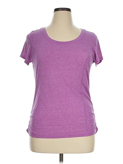 Pre-owned Athletic Works Short Sleeve T-shirt In Purple