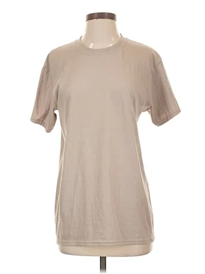 Pre-owned Athletic Works Short Sleeve T-shirt In Tan