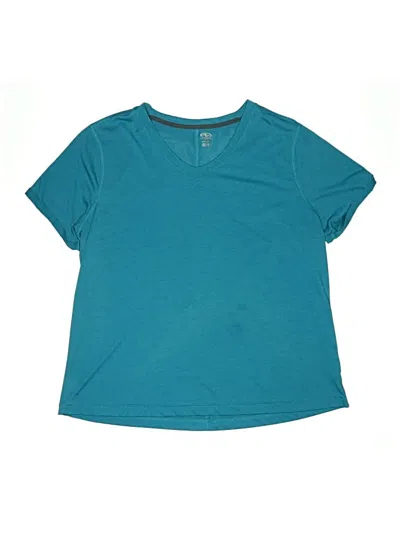 Pre-owned Athletic Works Kids' Short Sleeve T-shirt In Teal
