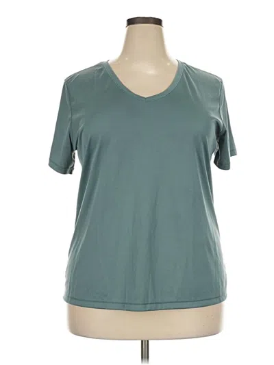 Pre-owned Athletic Works Short Sleeve T-shirt In Teal