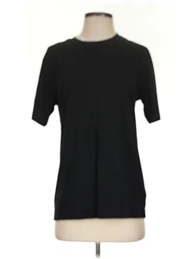 Pre-owned Athletic Works Short Sleeve Turtleneck In Black