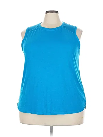 Pre-owned Athletic Works Sleeveless T-shirt In Blue