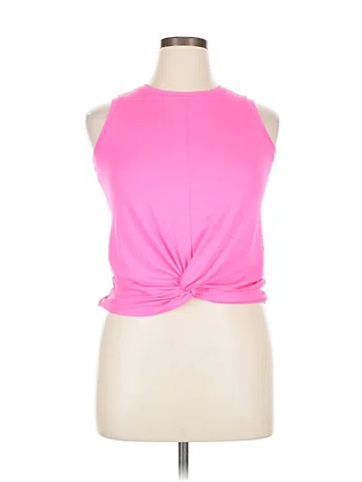 Pre-owned Athletic Works Sleeveless T-shirt In Pink