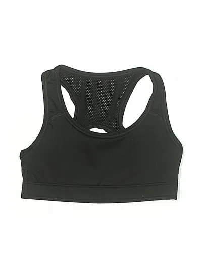 Pre-owned Athletic Works Kids' Sleeveless Top Black Halter Neckline Tops