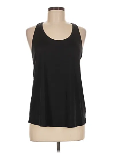 Pre-owned Athletic Works Sleeveless Top Black Halter Neckline Tops
