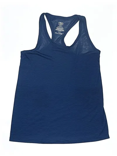 Pre-owned Athletic Works Kids' Sleeveless Top Blue Halter Neckline Tops