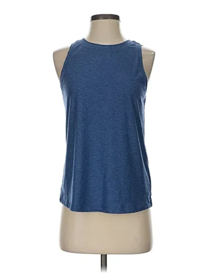 Pre-owned Athletic Works Sleeveless Top Blue Halter Neckline Tops