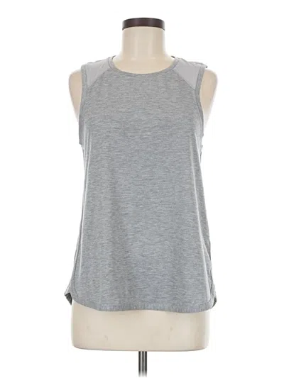 Pre-owned Athletic Works Sleeveless Top Gray Halter Neckline Tops