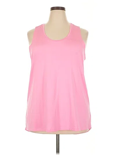 Pre-owned Athletic Works Sleeveless T-shirt In Pink