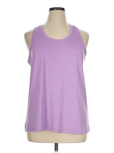 Pre-owned Athletic Works Sleeveless T-shirt In Purple