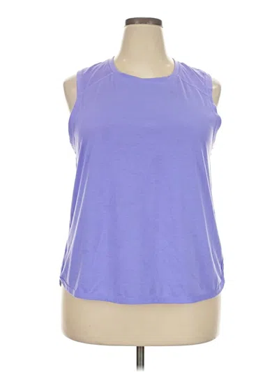 Pre-owned Athletic Works Sleeveless T-shirt In Purple