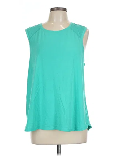 Pre-owned Athletic Works Sleeveless T-shirt In Teal