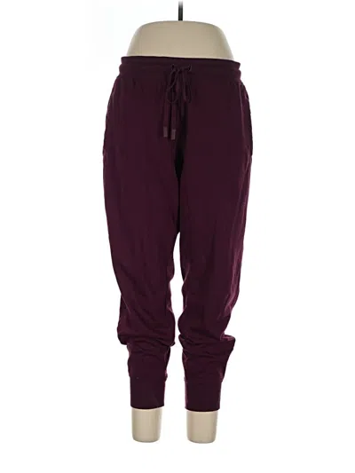 Pre-owned Athletic Works Sweatpants In Burgundy