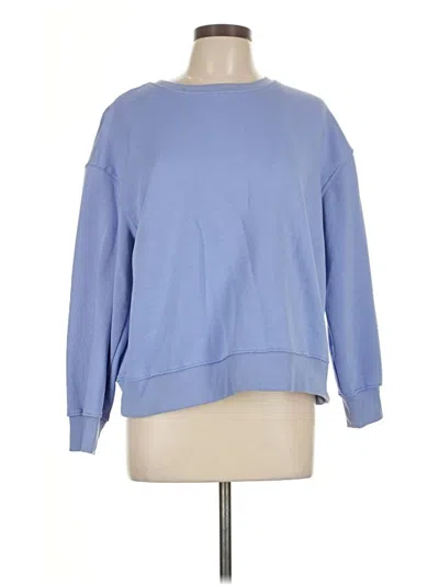 Pre-owned Athletic Works Sweatshirt In Blue