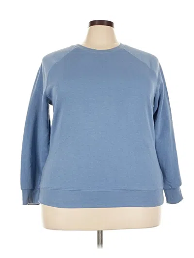 Pre-owned Athletic Works Sweatshirt In Blue