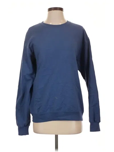 Pre-owned Athletic Works Sweatshirt In Blue