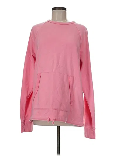 Pre-owned Athletic Works Sweatshirt In Pink