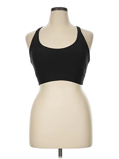 Pre-owned Athletic Works Tank Top Black Halter Neckline Tops
