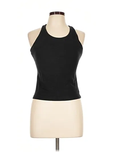 Pre-owned Athletic Works Tank Top Black Halter Neckline Tops