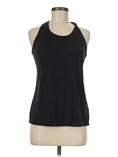 Pre-owned Athletic Works Tank Top Black Halter Neckline Tops