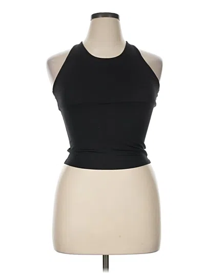 Pre-owned Athletic Works Tank Top Black Halter Neckline Tops