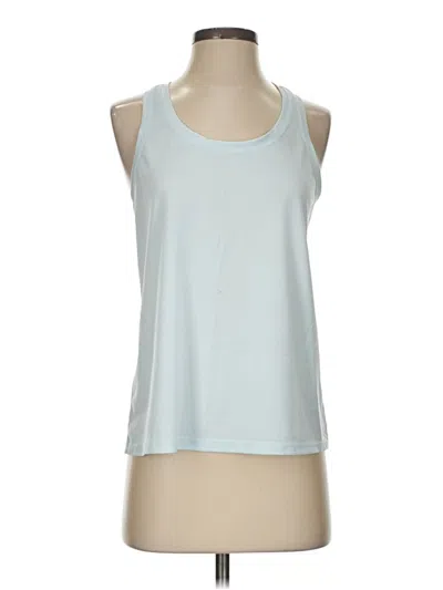 Pre-owned Athletic Works Tank Top Blue Halter Neckline Tops