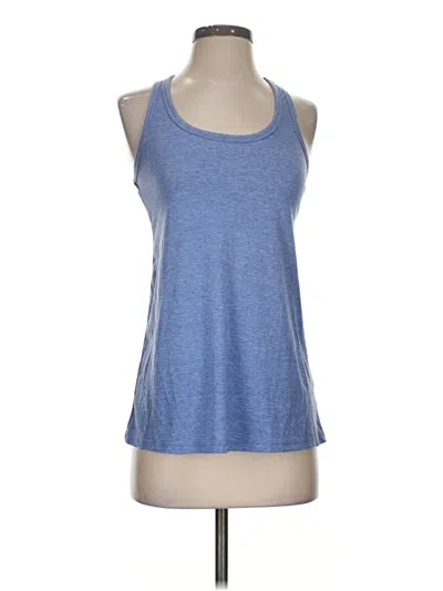 Pre-owned Athletic Works Tank Top Blue Halter Neckline Tops