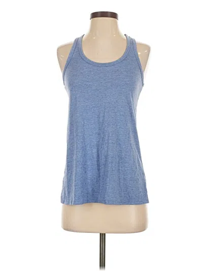 Pre-owned Athletic Works Tank Top Blue Halter Neckline Tops